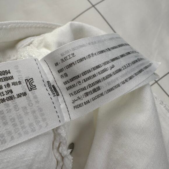 Abercrombie & Fitch Womens 35 White Dad Denim High Rise Curve Love Casual Light - Picture 5 of 11